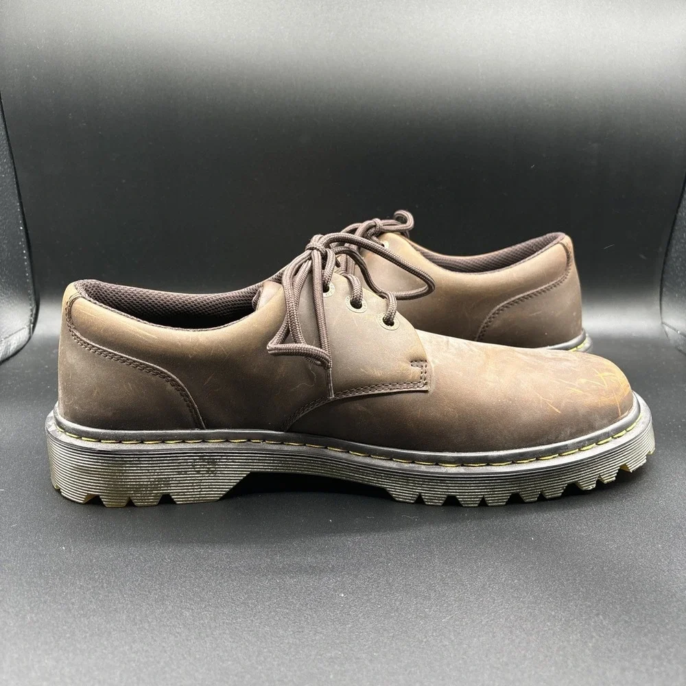 Dr Martens Kent Shoes Men's Size 13 Brown Leather Low Top Lace Up Oxford Docs
